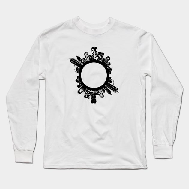 City Long Sleeve T-Shirt by linesdesigns